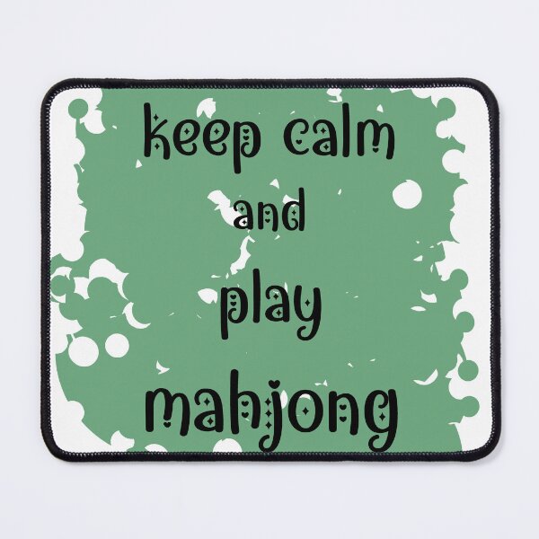 Item preview, keep calm and play mahjong designed and sold by EmeraldeaArt.