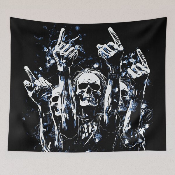 Item preview, Energetic Rebellion: Rock Skull with Hands designed and sold by umfhn.