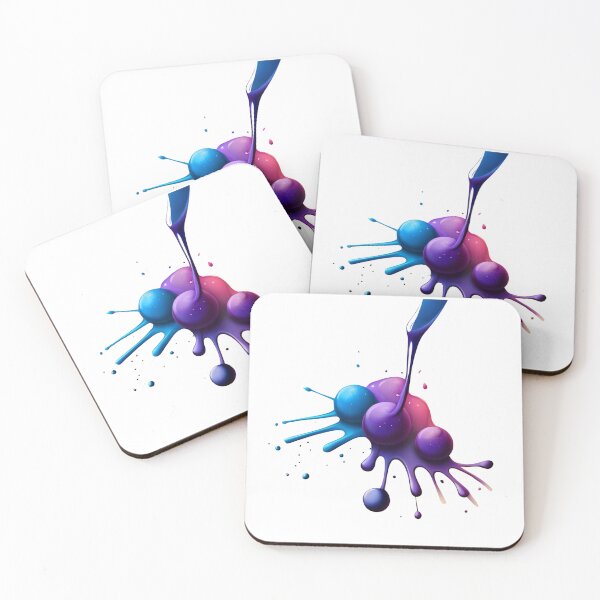 Item preview, COLOURFUL INK DROPS AND SPLASHES designed and sold by Jamelda.