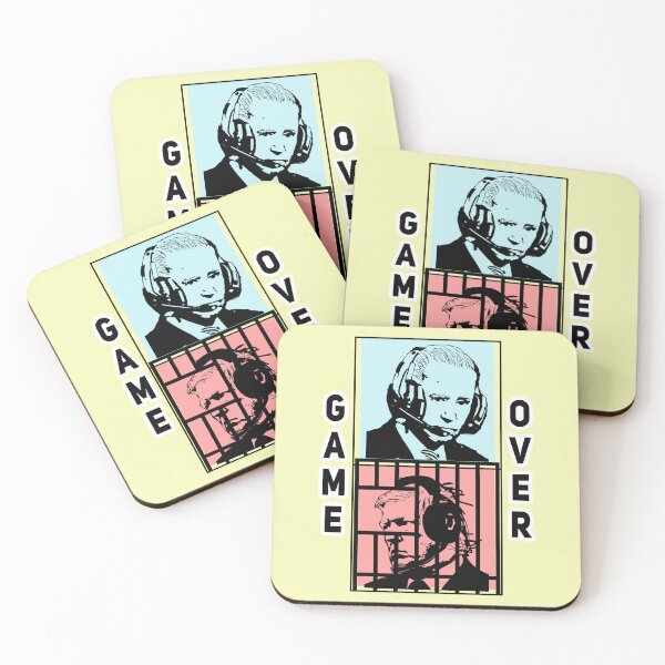 Item preview, Lock Him Up AI Presidents Gaming Biden Trump in Prison Game Over designed and sold by electrovista.