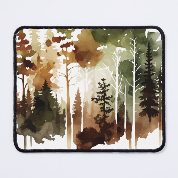 Item preview, A Sepia Forest - Watercolor Trees and Leaves designed and sold by GVRDesign.