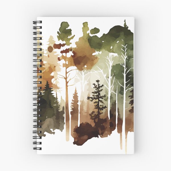 Item preview, A Sepia Forest - Watercolor Trees and Leaves designed and sold by GVRDesign.