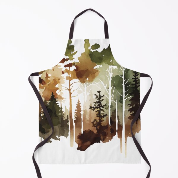 Item preview, A Sepia Forest - Watercolor Trees and Leaves designed and sold by GVRDesign.