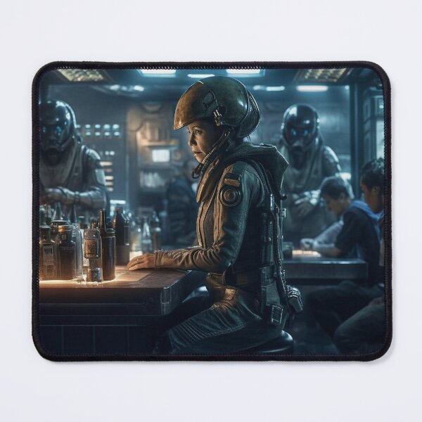 Item preview, Starbase Bar: Sci-Fi Pilot in Military Armor designed and sold by CreationP.
