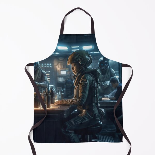 Aperçu de l'œuvre Starbase Bar : Pilote de science-fiction en armure militaire créée et vendue par CreationP.