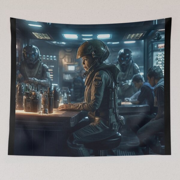 Item preview, Starbase Bar: Sci-Fi Pilot in Military Armor designed and sold by CreationP.