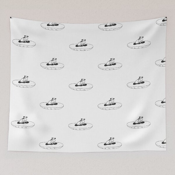 Item preview, Bulldog funny art hand-drawn doodle art designed and sold by printsandpixels.