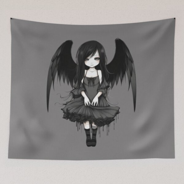 Item preview, EMO GOTH GIRL ANIME ANGEL designed and sold by CRAZY&ART.