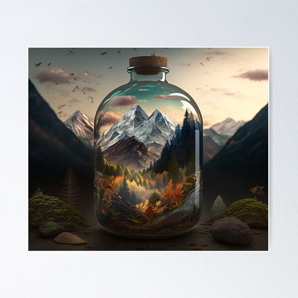 Item preview, Bottle mountain #2 designed and sold by Arts.Lifes   .Styles.