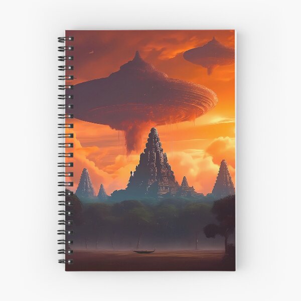 Item preview, UFOs Over Angkor Wat designed and sold by ThePrintiverse.