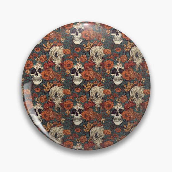 Item preview, Flower skull designed and sold by CherryBlueberry.