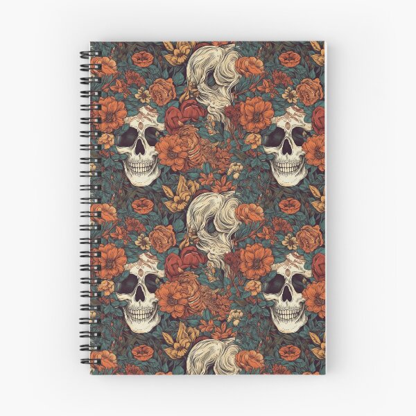 Item preview, Flower skull designed and sold by CherryBlueberry.
