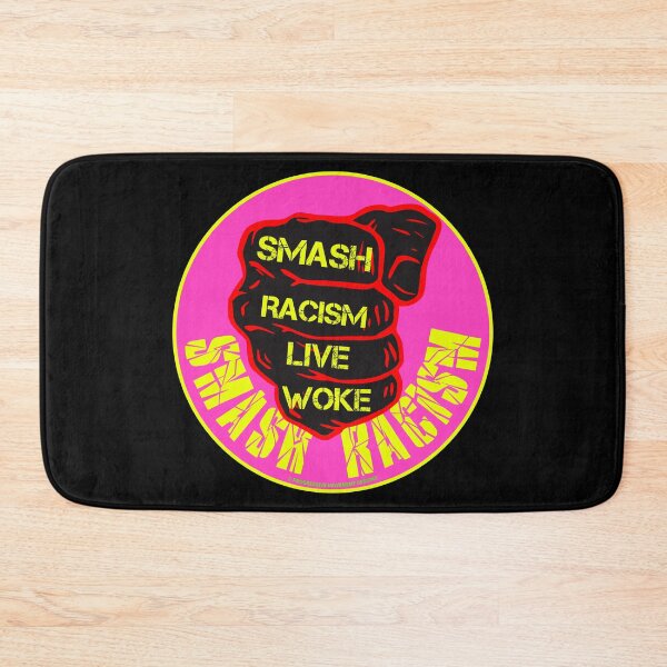 Item preview, PMD00799 Progressive Movement Designs Live Woke Smash Racism protest fist design shows you are woke and support progressive goals for Democrats Independents and Bernie Sanders supporters designed and sold by ProgressiveLeft.