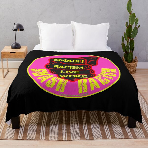 Item preview, PMD00799 Progressive Movement Designs Live Woke Smash Racism protest fist design shows you are woke and support progressive goals for Democrats Independents and Bernie Sanders supporters designed and sold by ProgressiveLeft.