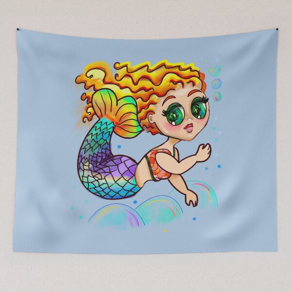 Item preview, Mermaid - retro vintage mermaidcore ocean art designed and sold by Artonmytee.