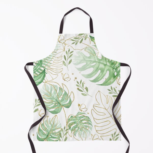 Item preview, Green and Gold Tropical Leaf Pattern designed and sold by TeesNthese.