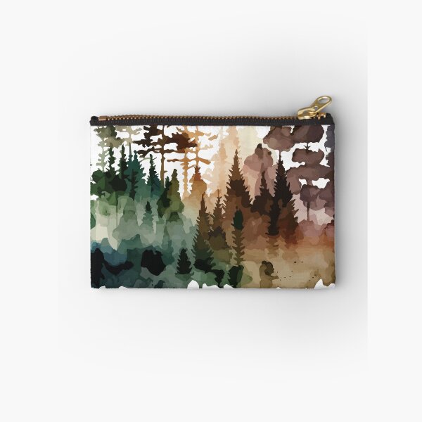 Item preview, A Dark Forest in Drippy paint - Watercolor Trees and Leaves designed and sold by GVRDesign.