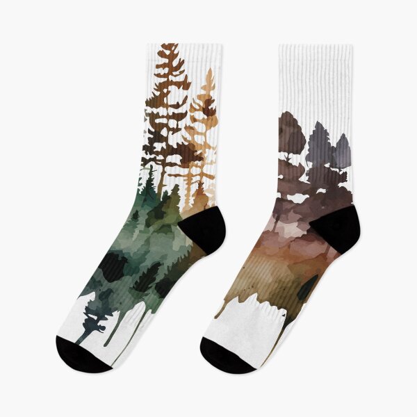 Item preview, A Dark Forest in Drippy paint - Watercolor Trees and Leaves designed and sold by GVRDesign.