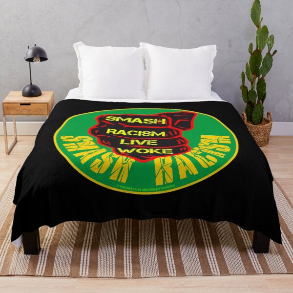 Item preview, PMD00800 Progressive Movement Designs Live Woke Smash Racism protest fist design shows you are woke and support progressive goals for Democrats Independents and Bernie Sanders supporters designed and sold by ProgressiveLeft.