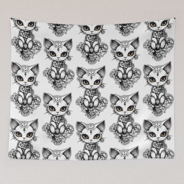 Item preview, Cute cat, your new feline friend and cat fashion accessory! designed and sold by CragGrimVisions.