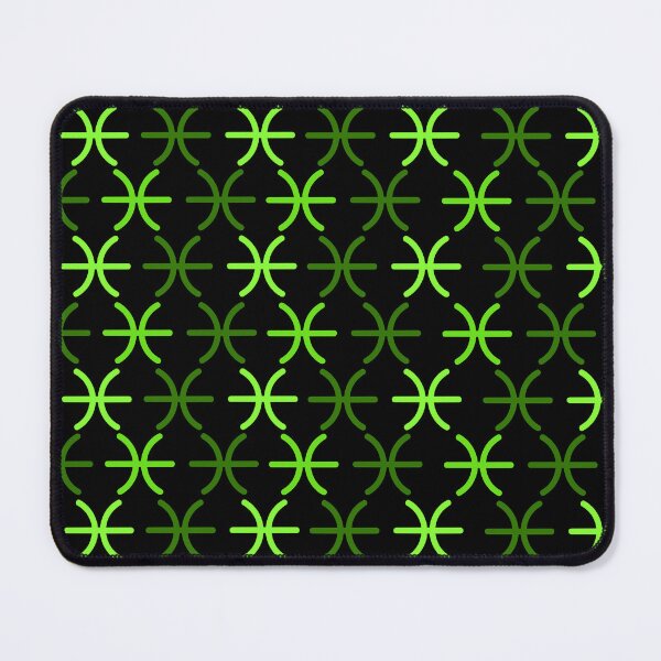 Item preview, Neon green pisces sign, astrology zodiac symbol black background designed and sold by Stéphane  Thirion.