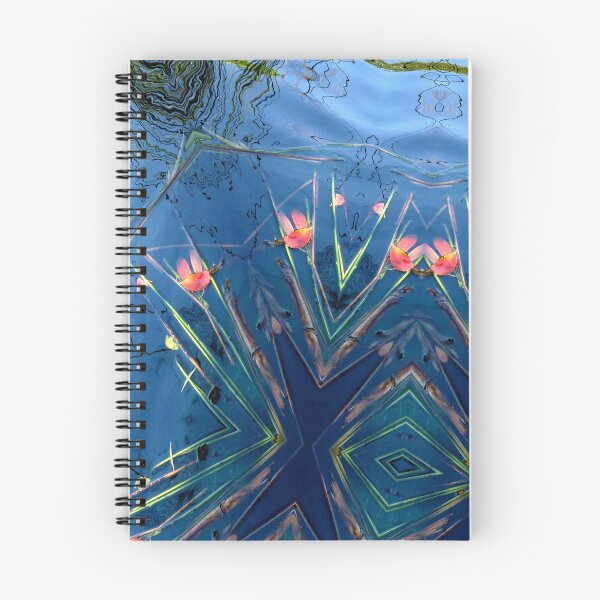 Item preview, Pond with red leaves designed and sold by MarilynBaldey7.