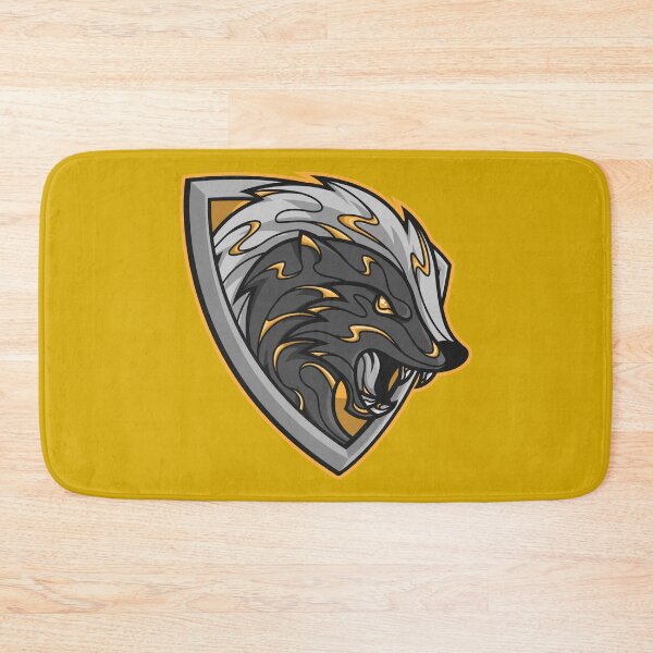 Item preview, yellow and black loyal badger shield designed and sold by FamiFrikiV.