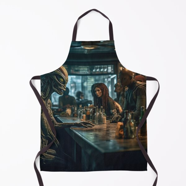 Artikelvorschau, Außerirdische in der Cyberpunk Bar - SciFi Digital Art entworfen und verkauft von CreationP.