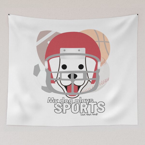 Item preview, My Dog Plays Sports - White Dog designed and sold by frankandlucyco.