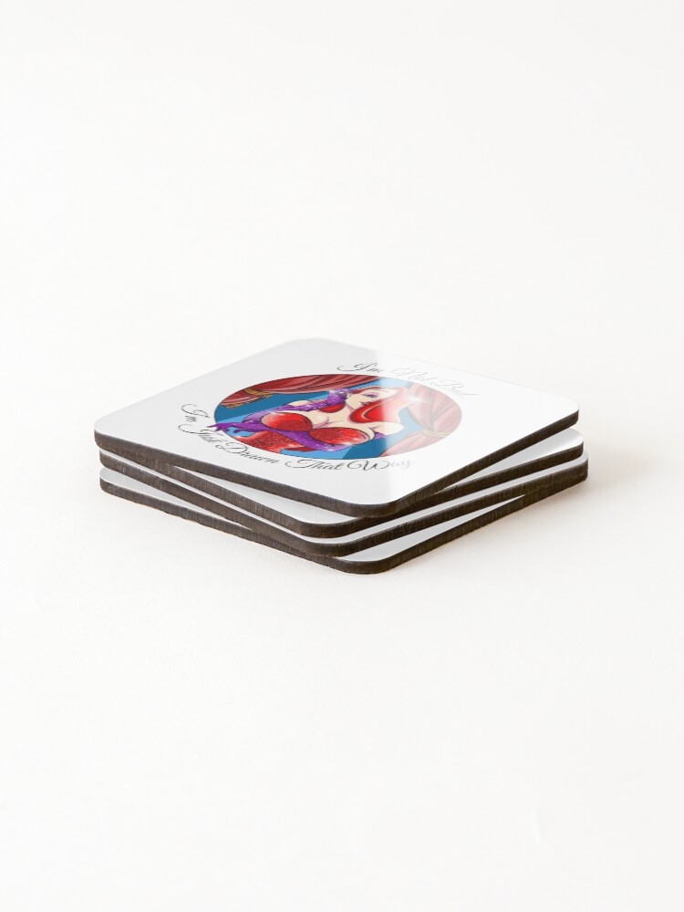 Thumbnail 4 of 5, Coasters (Set of 4), Jessica Rabbit designed and sold by antoniablick6.