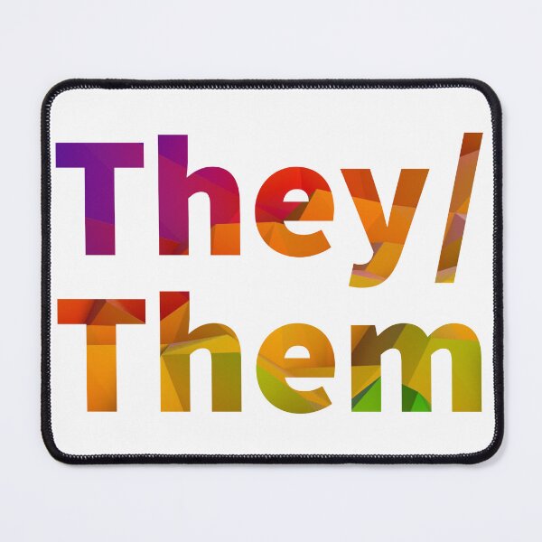 Item preview, They/Them Pronouns with a Rainbow Background designed and sold by MxA19.