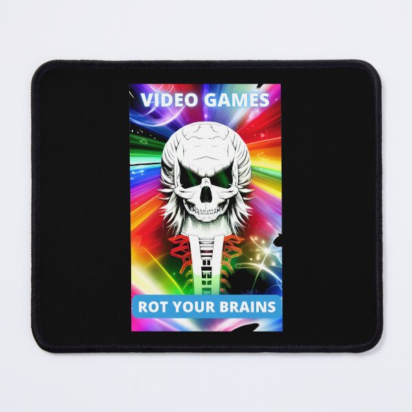 Item preview, Video games rot your brains designed and sold by Tw1nsAIArt.
