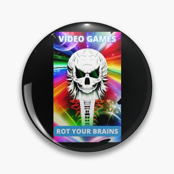 Item preview, Video games rot your brains  designed and sold by Tw1nsAIArt.