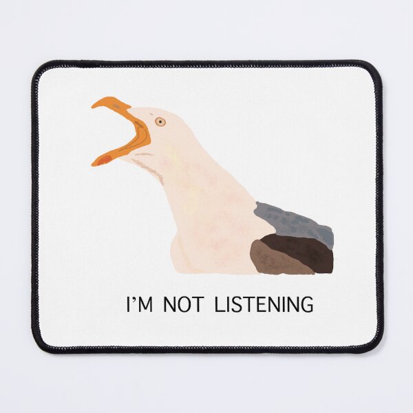 Item preview, Funny seagull designed and sold by tinasartspace.