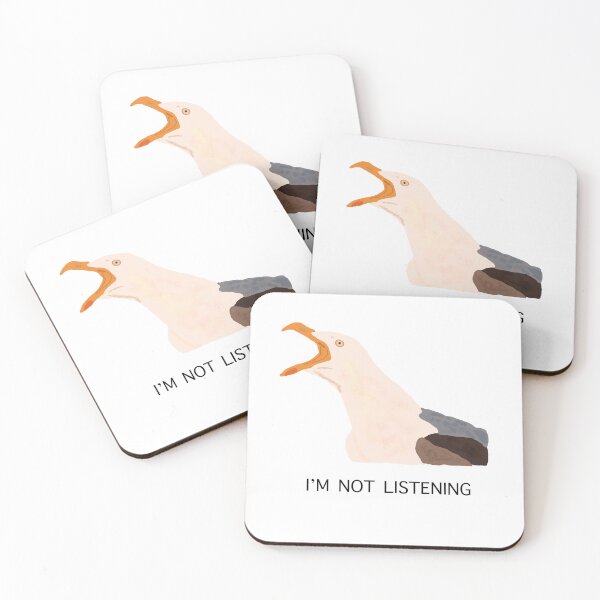Item preview, Funny seagull  designed and sold by tinasartspace.