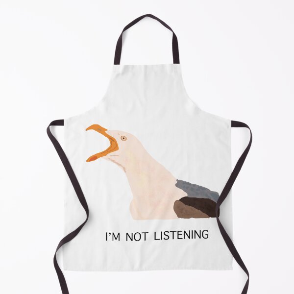 Item preview, Funny seagull  designed and sold by tinasartspace.