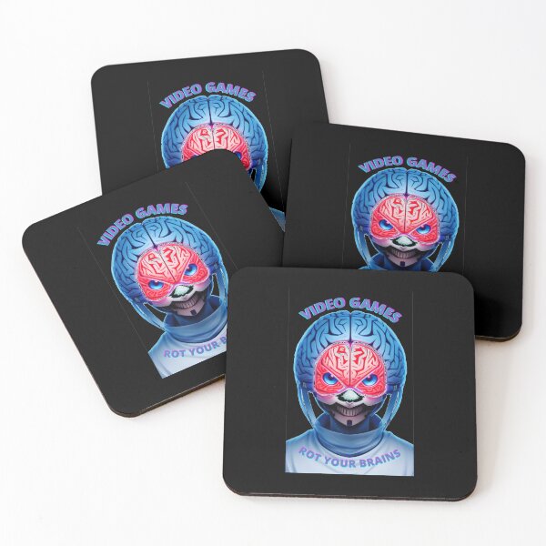 Item preview, Video games rot your brains  designed and sold by Tw1nsAIArt.
