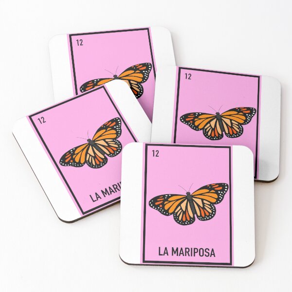Artikelvorschau, 12 La Mariposa, der Schmetterling, Loteriakarte, Tierloteria entworfen und verkauft von DarbyHunterArt.