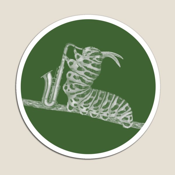 Item preview, Caterpillar Playing Saxophone designed and sold by Martina Scott.