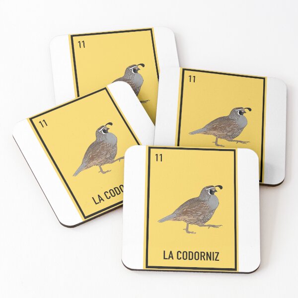 Artikelvorschau, 11 La Cordorniz , die Wachtel, Loteriakarte Tierloteria entworfen und verkauft von DarbyHunterArt.