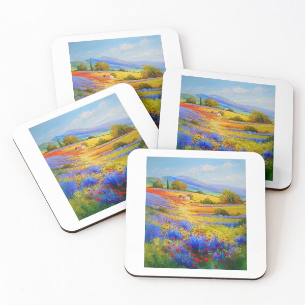 Item preview, Secret Meadow - Floral Landscape Painting designed and sold by Eric BRUNI.