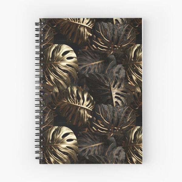 Item preview, Luxury Tropical Leaves - Monstera Leaves - Digital Paper - Exotic Digital Paper Patterns - Printable Gold Pattern - Dark and Gold Leafs designed and sold by Digital Den Goodies.