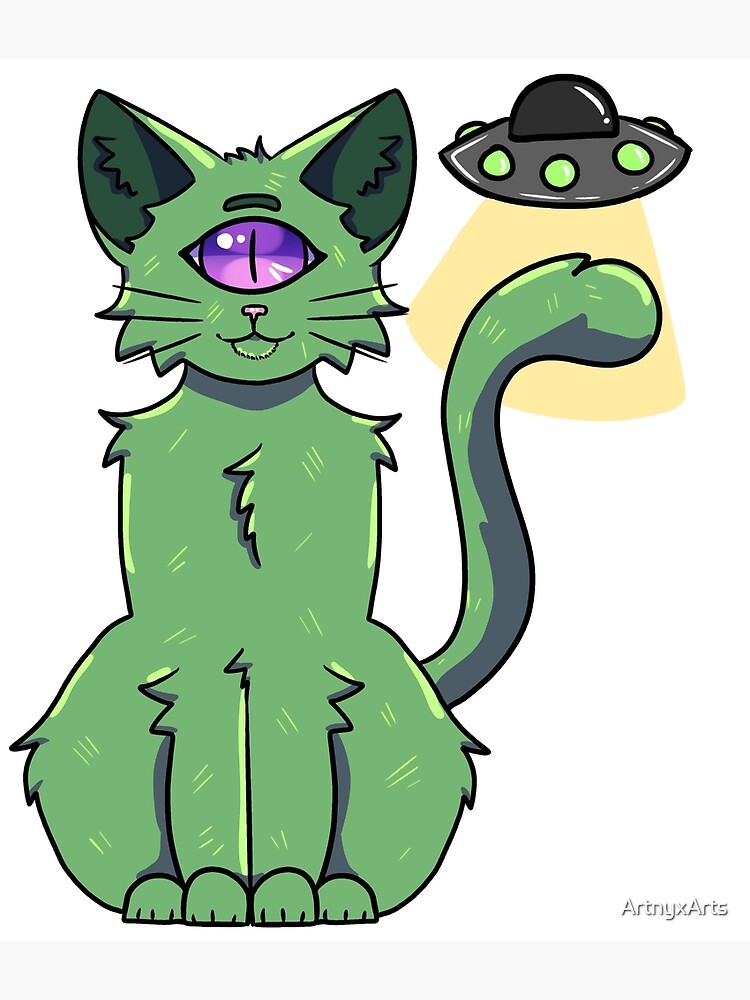 green cat clipart