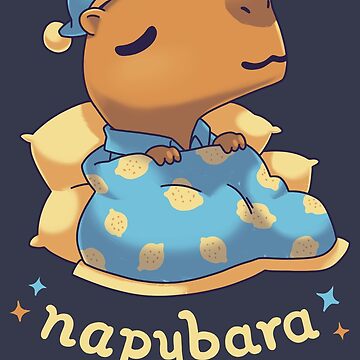 Artwork thumbnail, Napybara cute capybara nap by Geekydog