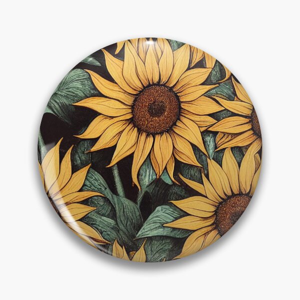 Item preview, Sunflower Pattern designed and sold by roamingpixel.