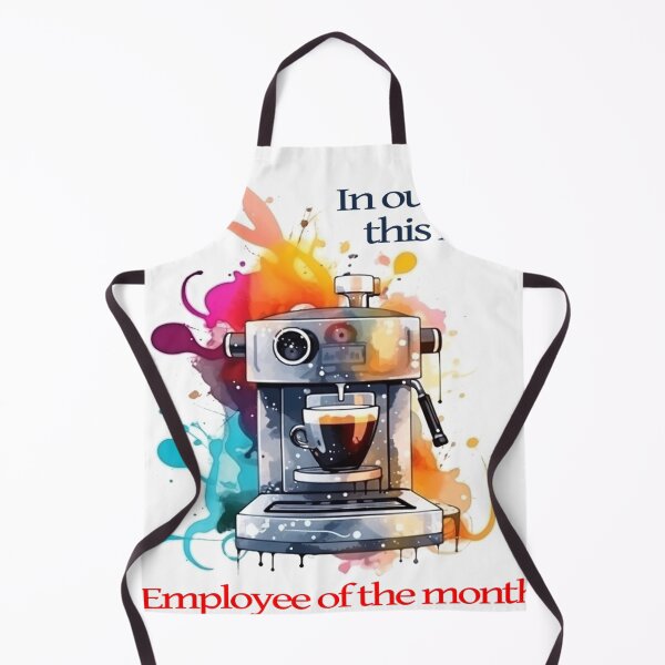Item preview, Employee of the Month: Coffee Machine Office Art with a Splash of Humor designed and sold by ManuelAndreas.