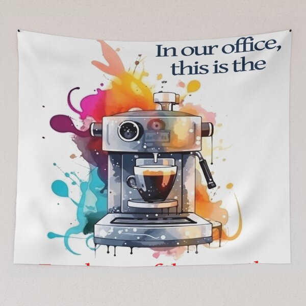Item preview, Employee of the Month: Coffee Machine Office Art with a Splash of Humor designed and sold by ManuelAndreas.