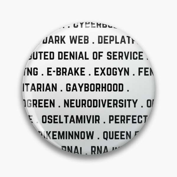 Item preview, Merriam Webster Words 1998 designed and sold by vanbingbing.