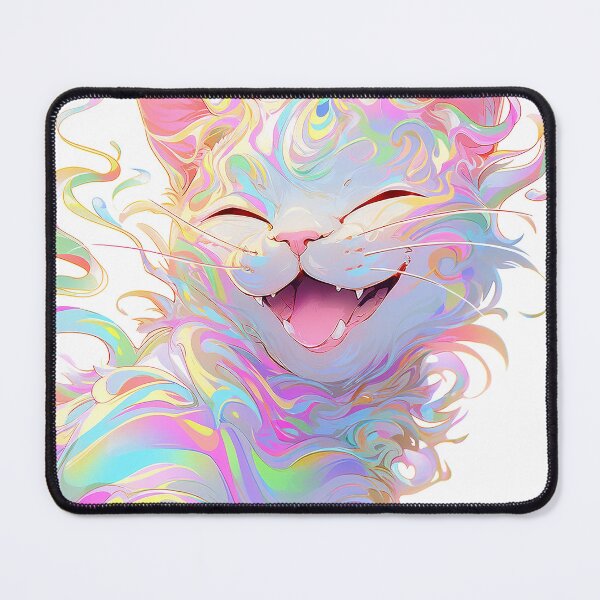 Item preview, Cat Smiling into the Rainbow: AI-Generated Kitten Artwork Inspired by Lisa Frank, James Jean, and Alberto Seveso" designed and sold by ManuelAndreas.