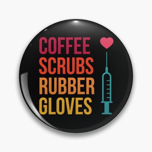 Item preview, coffee scrubs and rubber gloves designed and sold by AuthenticKick.